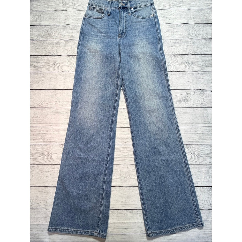 Madewell 11'' High‎ rise flare jeans size 6 Cotton blend Boho Casual Preppy Chic